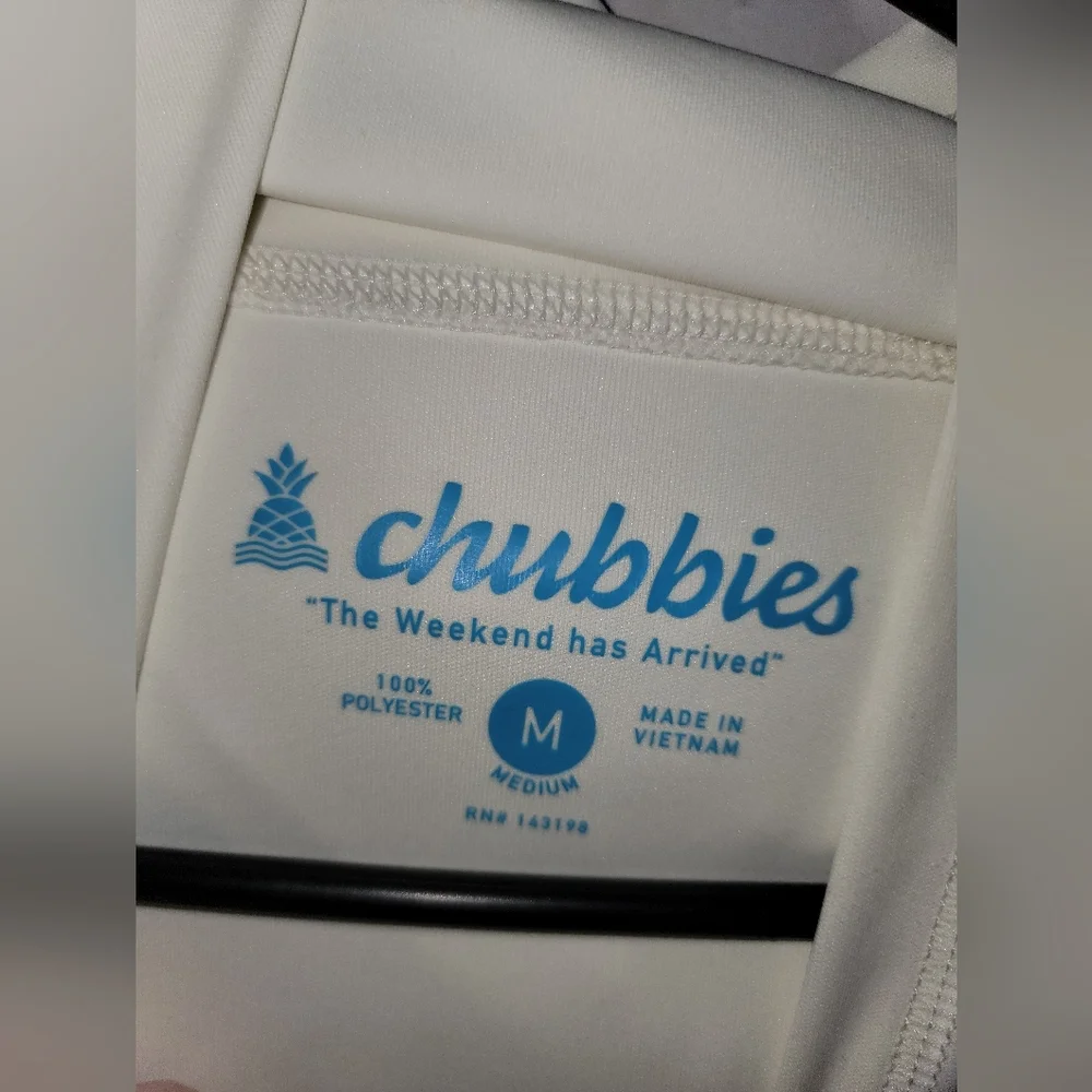 Chubbies Women's White Hooded Shirt - Picture 3 of 4